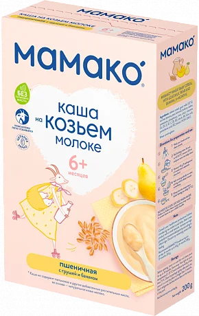Пшеничная с грушей и бананом Пшеничная с грушей и бананом