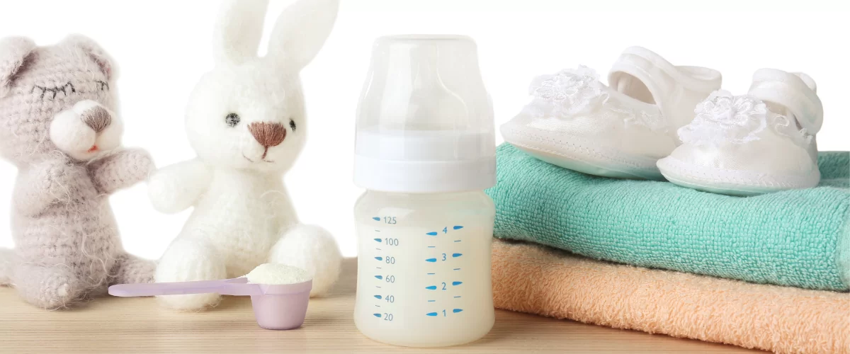 бутылочка детской молочной смеси