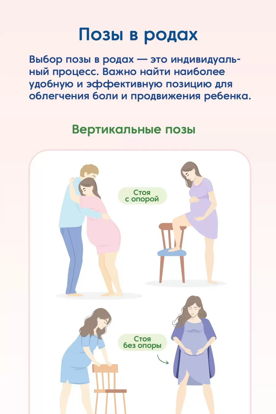 Памятка «Позы в родах»
