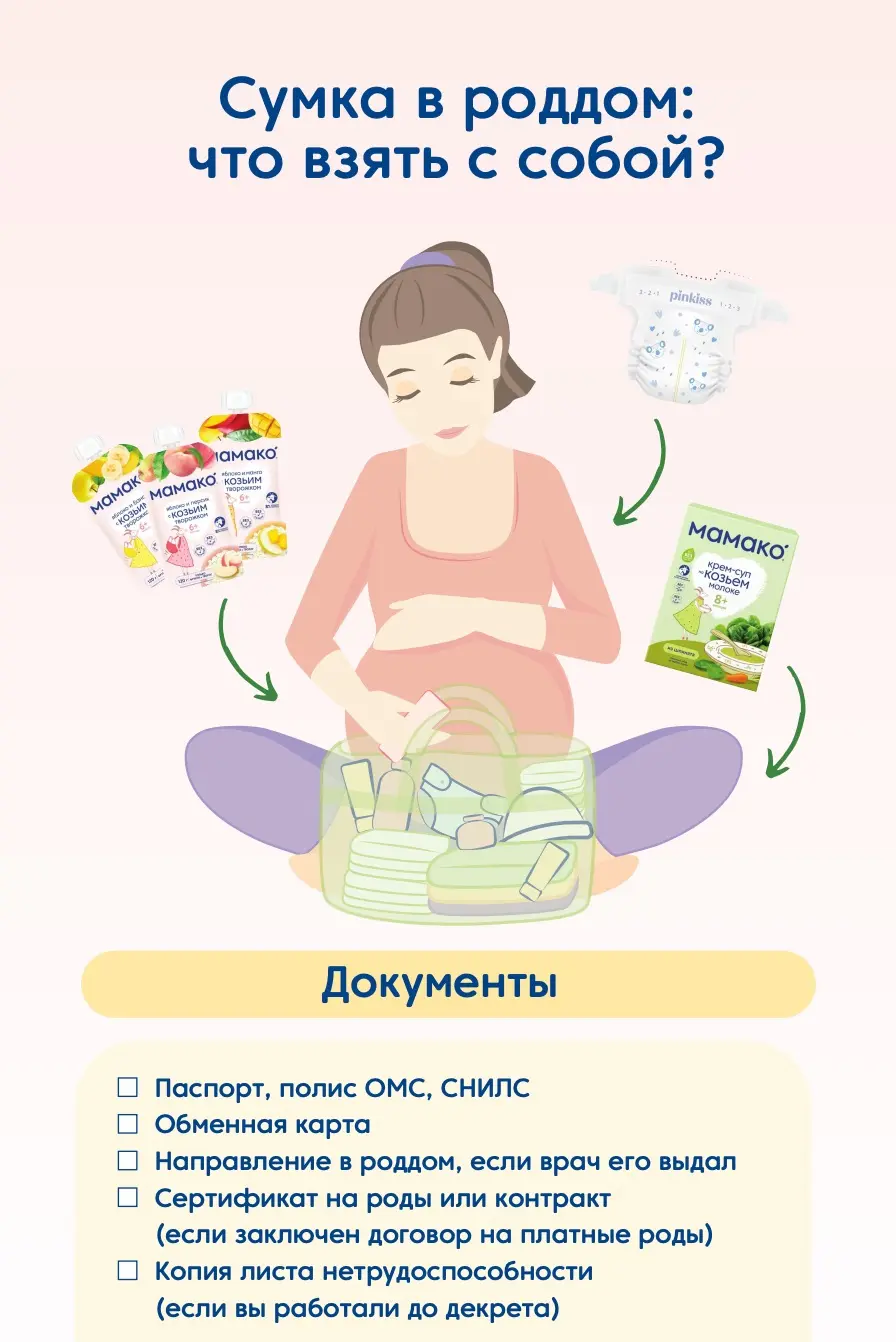 Памятка «Сумка в роддом»