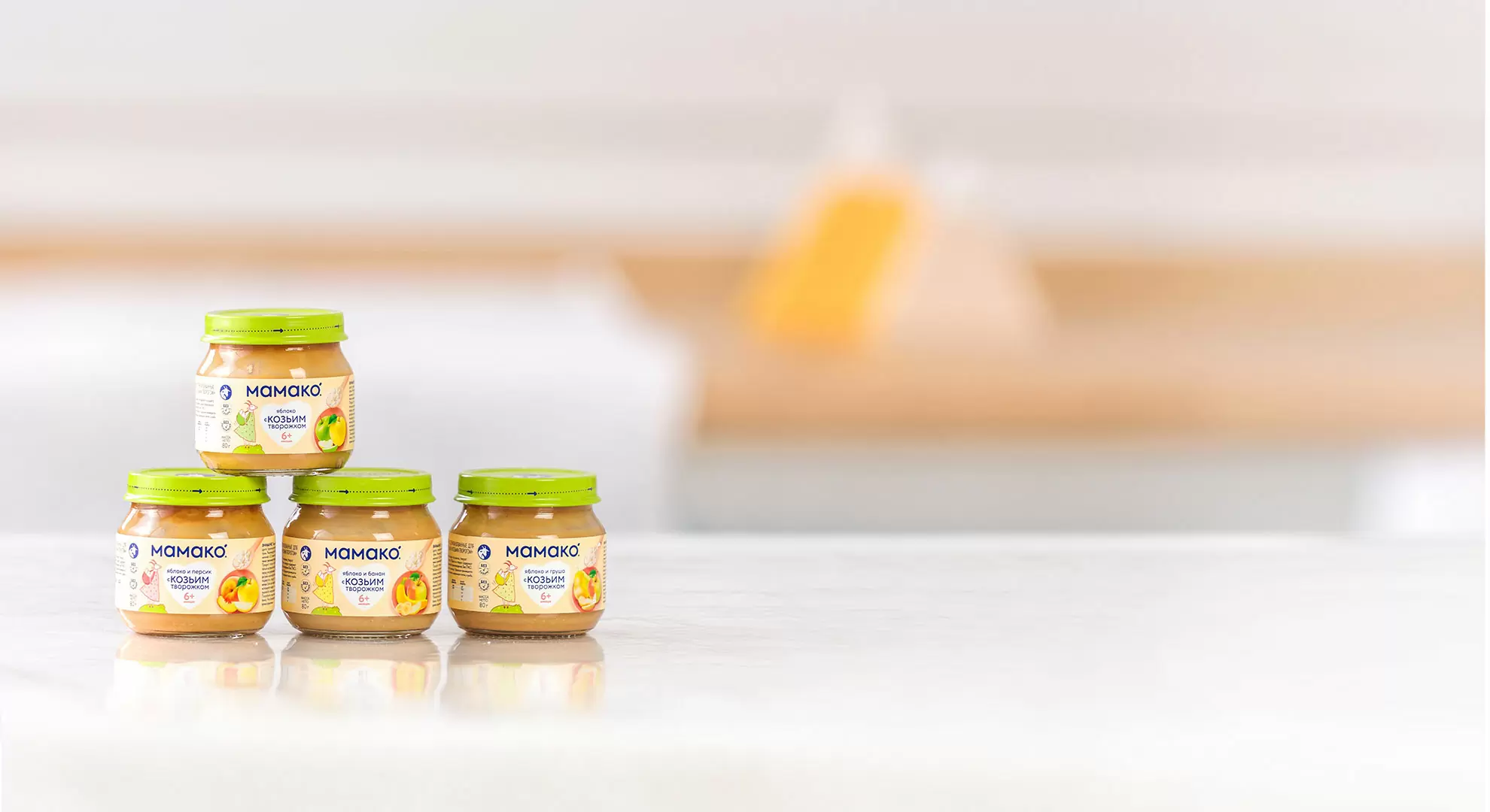 Яблоко и груша, 6 шт.