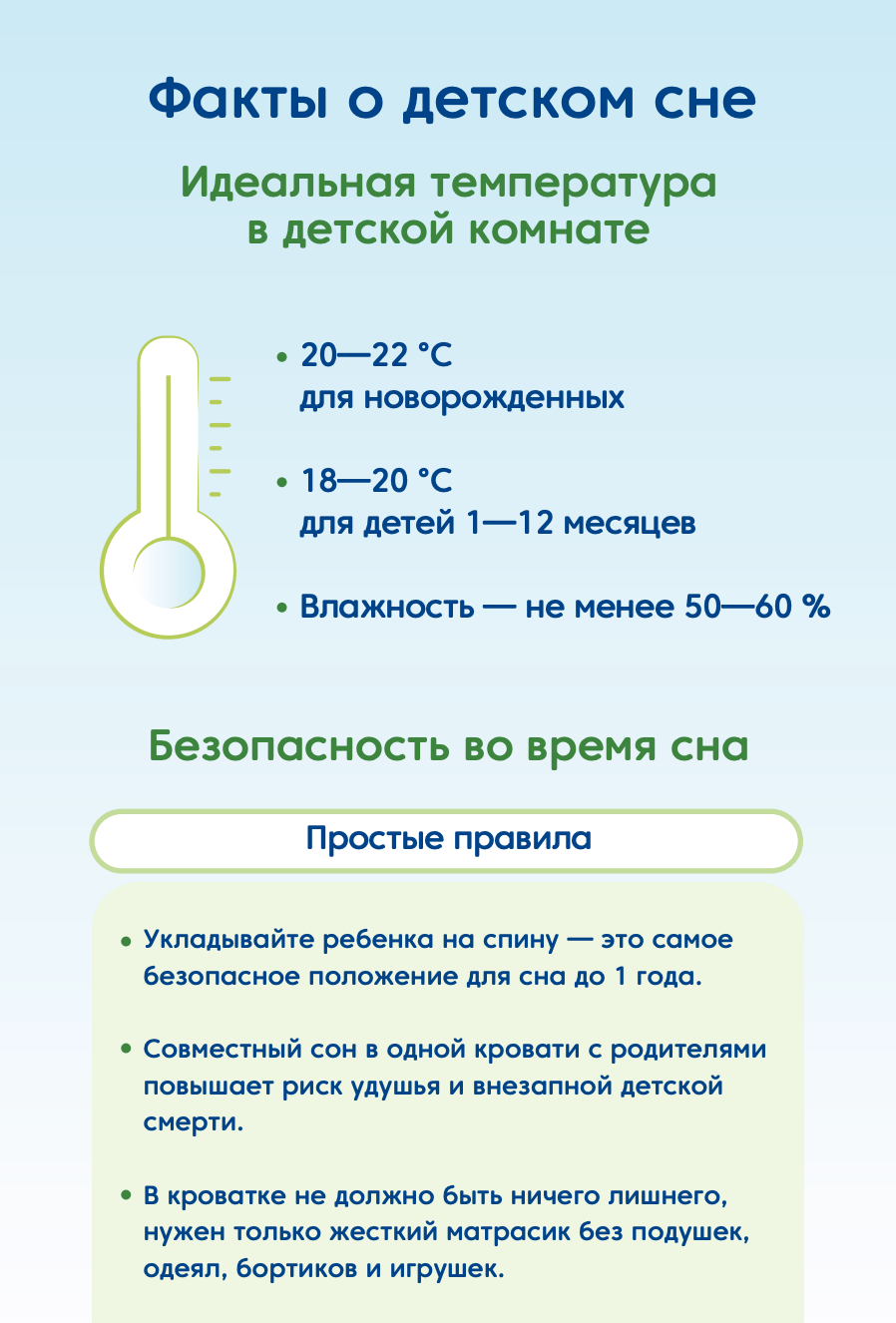 Памятка «Факты о детском сне»