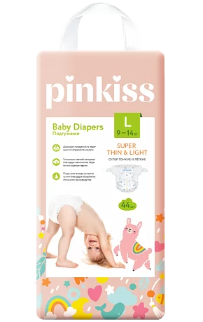 Подгузники, размер: L, 9-14 кг, 44 шт. Подгузники, размер: L, 9-14 кг, 44 шт.