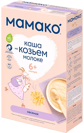 Овсяная каша на козьем молоке из цельных злаков