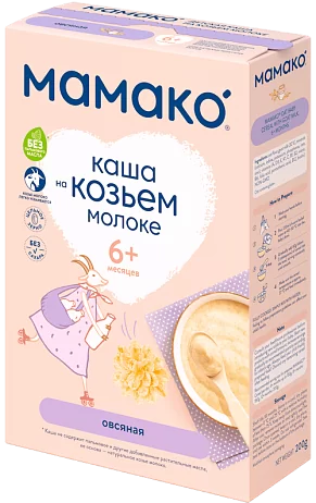 Овсяная каша на козьем молоке из цельных злаков