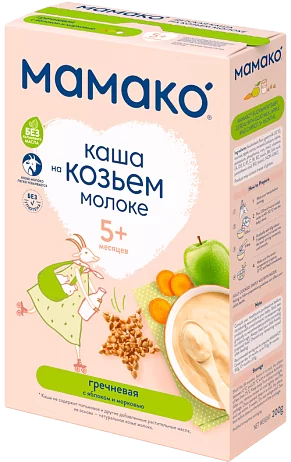 Гречневая с яблоком и морковью