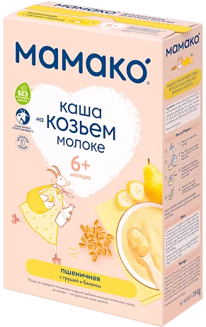 Пшеничная с грушей и бананом
