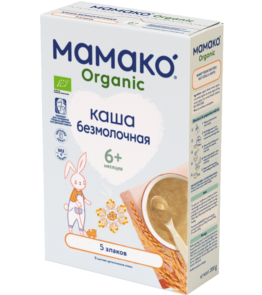 5 злаков Organic безмолочная